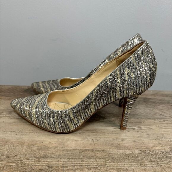 Kelly & Katie Sparkle Shoes Pumps sz 6 Heels Dress Shoes #H479 - Picture 5 of 7